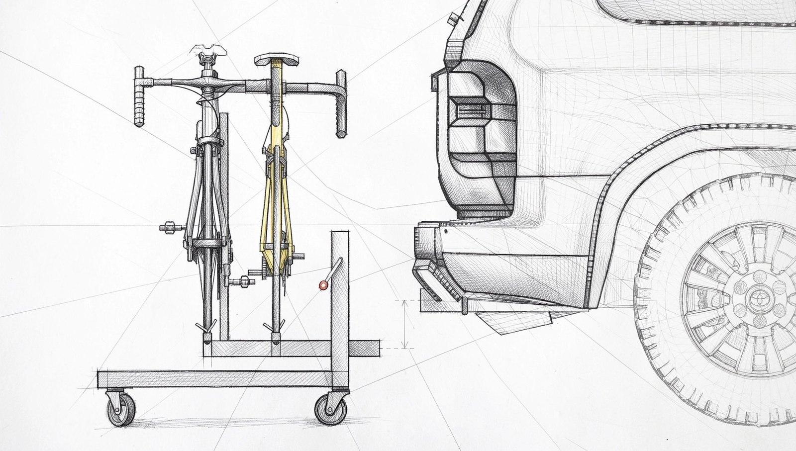 Hot-Swap Bike Hitch Rack Dolly